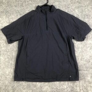Mountain Hardware Ultra Lightweight 1/4 Zip Nylon Short Sleeve Women's L Active